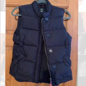 J. Crew Down Puffer Vest Navy